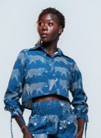 Camisa Cropped Leopardo