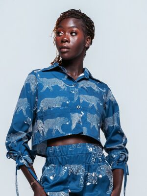 Camisa Cropped Leopardo